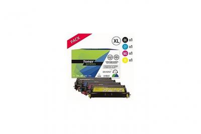 TONER SERVICES Compatible Dell 3110 Pack de 4 toners Noir, cyan, magenta et jaune