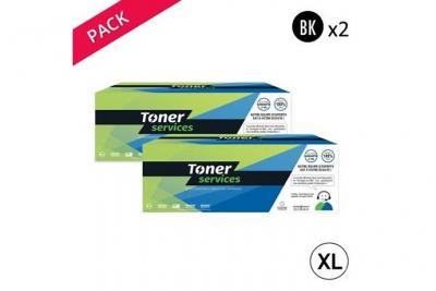 TONER SERVICES Compatible HP 42X Toners Pack de 2 Noir Q5942X (HT1338X/HT5942X)