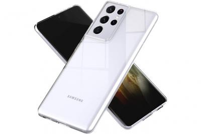 LITTLE BOUTIK Coque Silicone Transparente Pour Samsung Galaxy S21 Ultra 5G