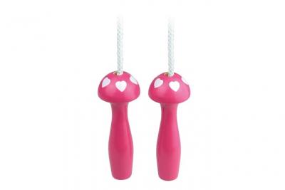  VILAC - Jouet en Bois - Corde &agrave; Sauter - C&oelig;ur - Fuchsia/Rose/Blanc - 3006F