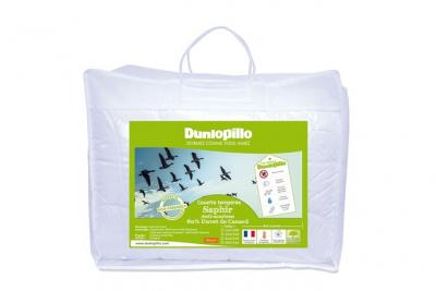 DUNLOPILLO Couette Saphir Temp&eacute;r&eacute;e - 80% duvet de canard 200x200 cm - 