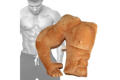 Coussin bras c&acirc;lin en forme de torse muscl&eacute;