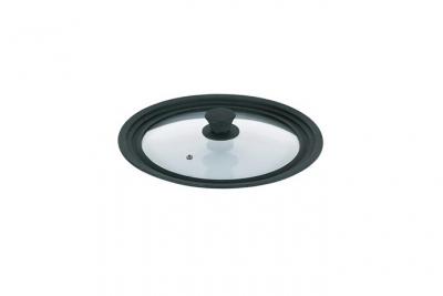 KELA Couvercle en verre Concetta 28/32cm -  - Noir - Verre