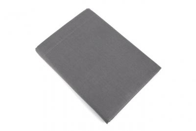 LINNEA Drap plat uni 100% coton alto 270x310 cm - Gris Manhattan
