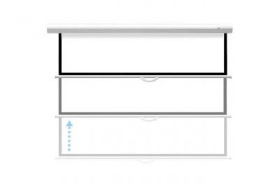 CELEXON Ecran de projection DELUXX Manuel Advanced Slowmotion 4:3 Blanc Mat Polaro 282 x 211 cm