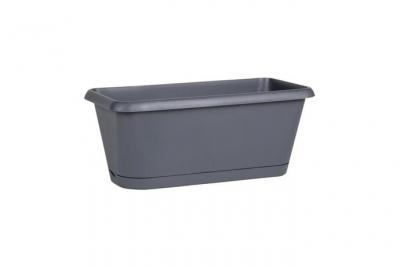 EDA Jardini&egrave;re Chorus avec r&eacute;serve d'eau 40cm 7.5L gris 