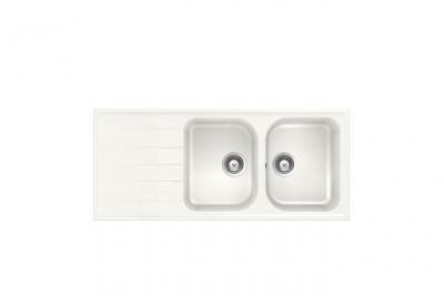 SCHOCK Vier granit blanc  viola 2 bacs 1 &eacute;gouttoir - blanc