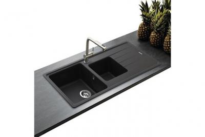 SCHOCK Vier granit noir  element 2 bacs 1 &eacute;gouttoir - noir