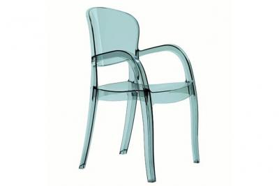 WEBER INDUSTRIES Fauteuil joker empilable / Gris Transparent/ 55x54x89 - Gris