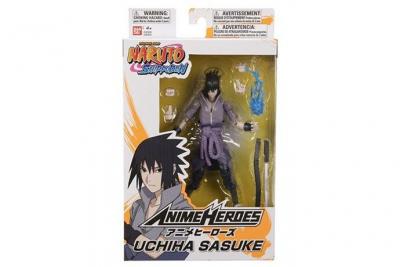 BANDAI  Naruto Shippuden Uchiha Sasuke Anime Heroes 15 Cm Multicolore