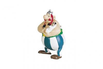 PLASTOY Figurine- Obelix Tenant Idefix 