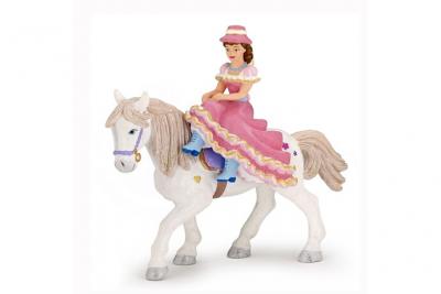 PAPO Figurine cavali&egrave;re au chapeau avec cheval