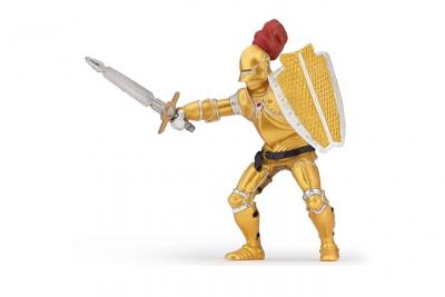PAPO Figurine chevalier or en armure  