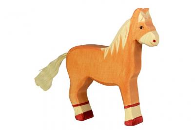 HOLZTIGER figurine holtztiger cheval debout - marron clair 