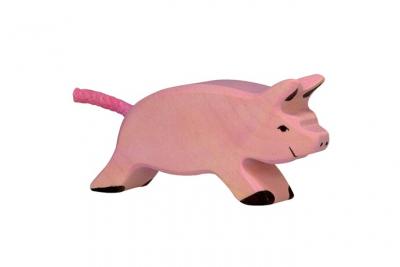 HOLZTIGER  - 80067 - Figurine - Porcelet, Marchant