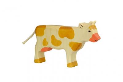 HOLZTIGER figurine holtztiger vache debout -marron 