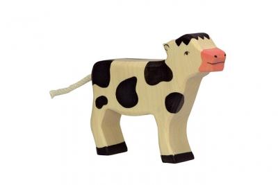 HOLZTIGER  - 80005 - Figurine - Veau, Debout - Noir