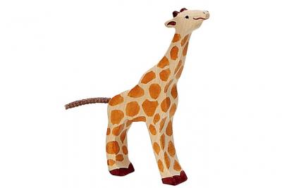 HOLZTIGER  - 80157 - Figurine - Girafe, Petite, Mangeant