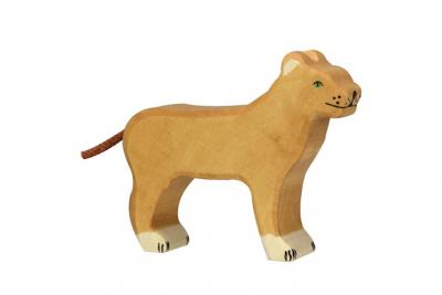 HOLZTIGER Figurine en bois Lionne  