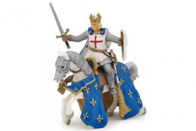 PAPO  - 39841 - figurine - saint luis et son cheval 
