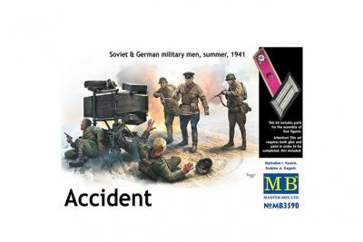 MASTER BOX Accident. Soviet & German Military Men, - 1:32e -  Ltd. 