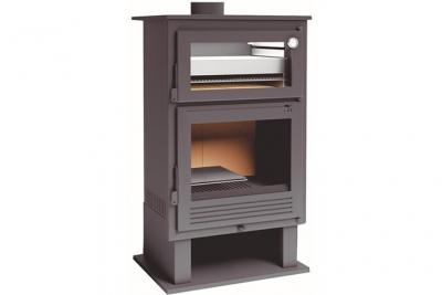 FM CALEFACCION Fm po&ecirc;le &agrave; bois en acier ch-8 9,5kw avec four inox