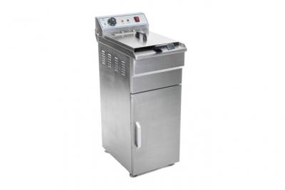 HELLOSHOP26 Friteuse haute acier inox 1 bac 16 litres cuve amovible avec minuterie professionnelle