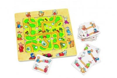 GOKI  gezeschapsspel Vind de weg junior 21 cm bois 9 pi&egrave;ces