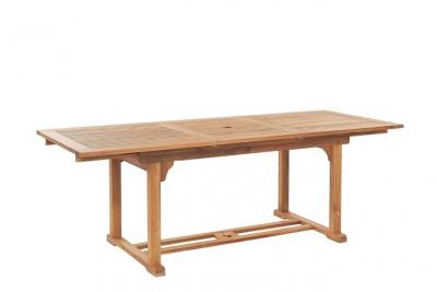 BELIANI Table De Jardin En Bois Rectangulaire Avec Rallonges Java