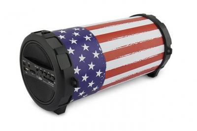 CALIBER Haut-parleur tube Bluetooth portatif avec batterie integree