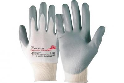 HONEYWELL Gants Camapur Comfort 619 T. 7 blanc/gris tricot polyamide avec polyur&eacute;thane EN