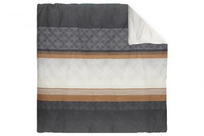 LINNEA  Housse de Couette 300x240 cm Satin de Coton Tiago Noir