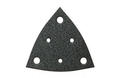 FEIN Jeu De 5 Triangles Abrasifs Perfor&eacute;s Grain 80  63717110043