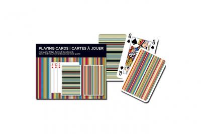 PIATNIK  - 2611 - Cartes &agrave; Jouer - Rayures Jeu Double - 2 x 55 Pi&egrave;ces