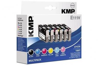 KMP  remplace epson t0801, t0802, t0803, t0804, t0805, t0806 compatible 1608,4050