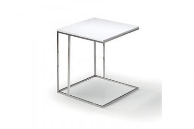 LAMINA bout de canap&eacute; blanc mat