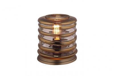 MEUBLETMOI Lampe de chevet vintage en verre h24cm - nelson 70587250