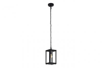 EGLO Lampe suspendue lanterne ext&eacute;rieure Alamonte 1 L15 cm IP44 - Noir