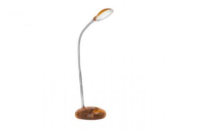 BRILLIANT Lampe de table -  - G92927-06 - Acier noir - Bois clair - 2x 5W LED 