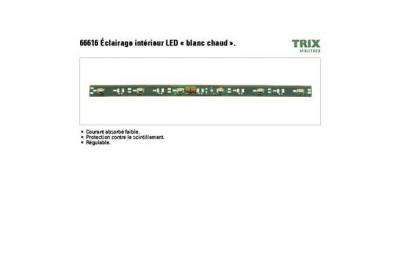 TRIX Eclairage int&eacute;rieur de b&acirc;timent Mini T66616  avec LEDs blanc chaud
