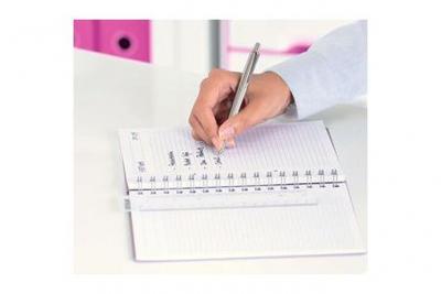 LEITZ  Cahier Wow A5 - 5 X 5 - Spiral&eacute; - Couverture Pp Bleu M&eacute;tallis&eacute;