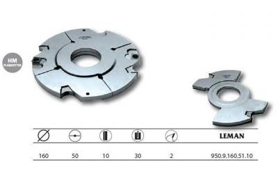 LEMAN Porte-outils compl&eacute;mentaire diam.160 Al.50 Ht.10 z2 950.9.160.51.10 