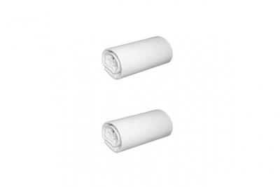 NON RENSEIGNE Lot de 2 draps housses jersey blancs bonnet 30 cm 140x200