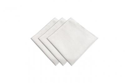 SOLEIL D OCRE Lot De 3 Serviettes De Table 45x45 Bella Blanc