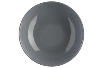 SECRET DE GOURMET Lot de 6 assiettes creuses - Colorama - D 22 cm - Gris