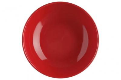 SECRET DE GOURMET Lot de 6 assiettes creuses - Colorama - D 22 cm - Rouge