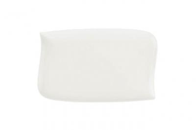 SECRET DE GOURMET Assiette plate rectangulaire design vague - 33 cm x 20 cm - Porcelaine Blanc