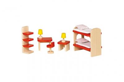 GOKI  Enfants Dollhouse Bois 11 PCS