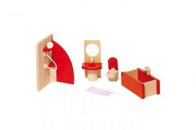GOKI  Doll Maison en Bois De Bain 5-Piece