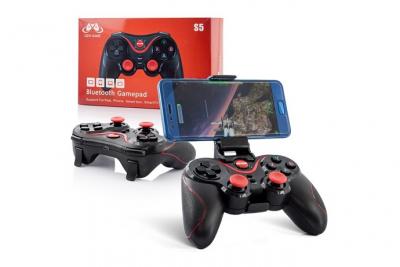 GENERIQUE Manette avec Support pour SAMSUNG Galaxy E7 Smartphone PC USB Bluetooth Jeux Video Joystick Precision Universel 